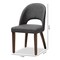 Baxton Studio Wesley Dark Grey Upholstered Walnut Finished Wood Dining Chair, PK2 144-7944 - alternate 2